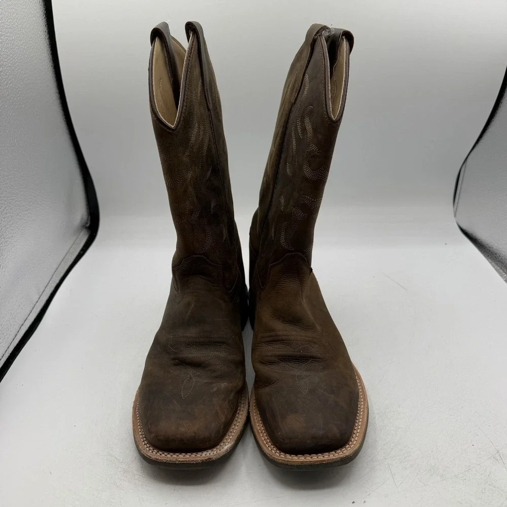 Cody James Western Boots BIG KIDS Size 6.0 D Brown Leather Square Toe BBSC1904
